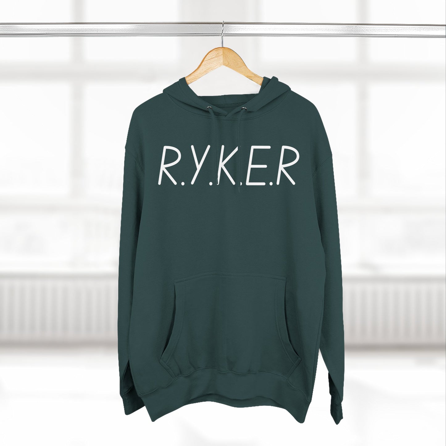RYKER Christian White Letters Hoodie