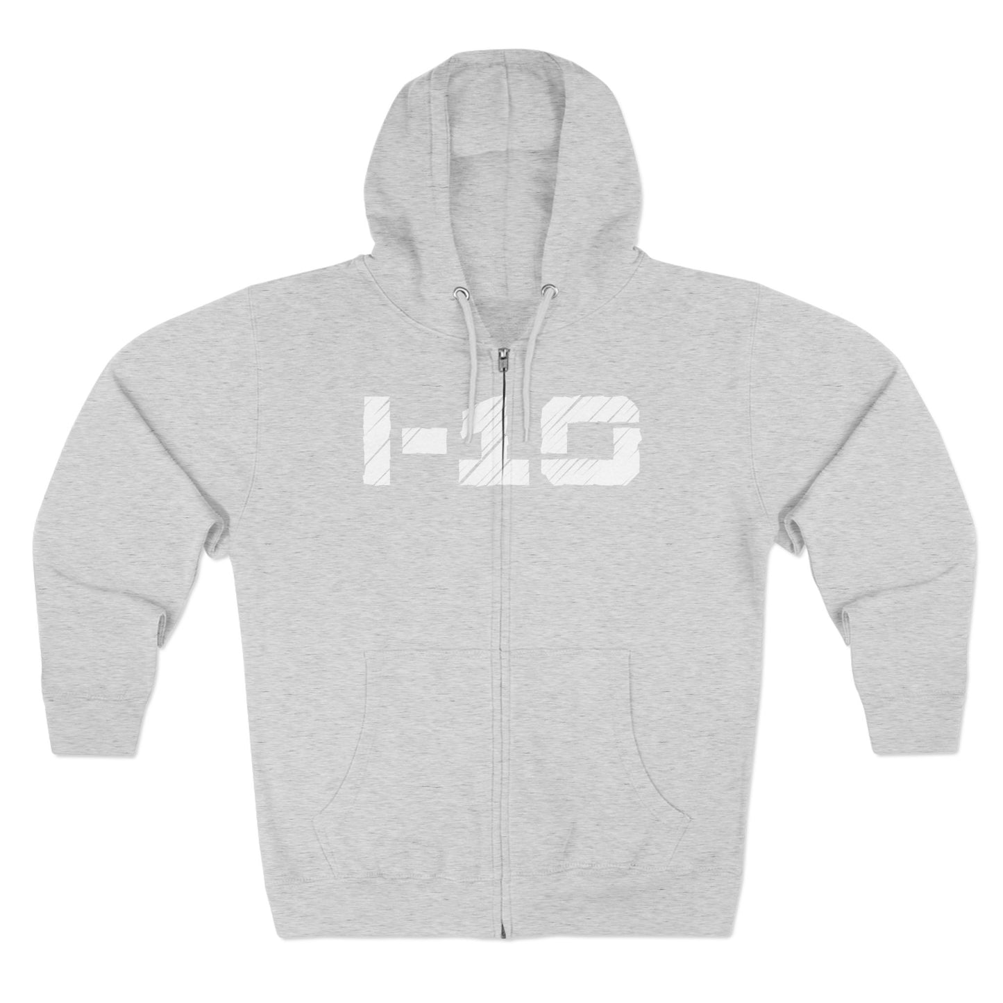 I-10 Christian White Words Hoodie Zipper