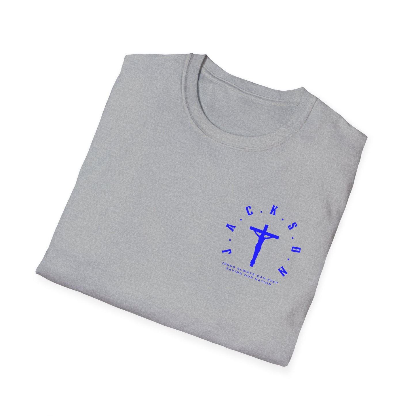 Jackson Believing Christian Blue Letters & Cross