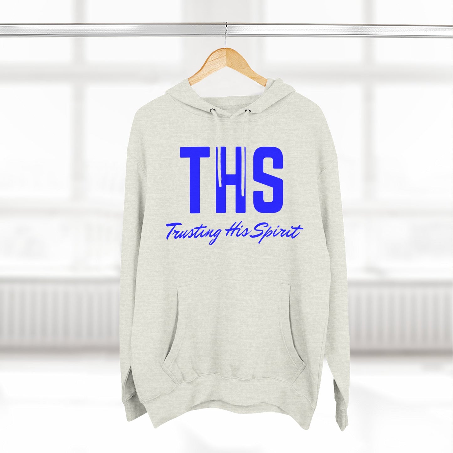 Adult THS Christian Blue Letters Hoodie