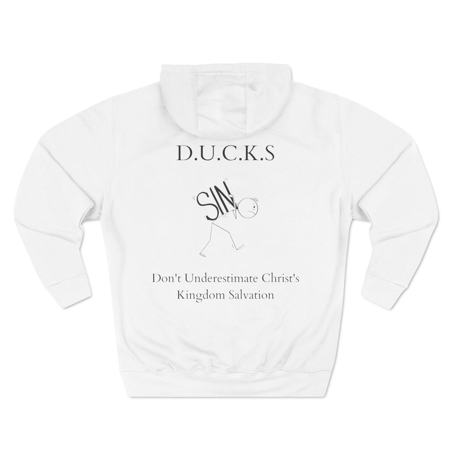 Ducks Christian Black Words Hoodie