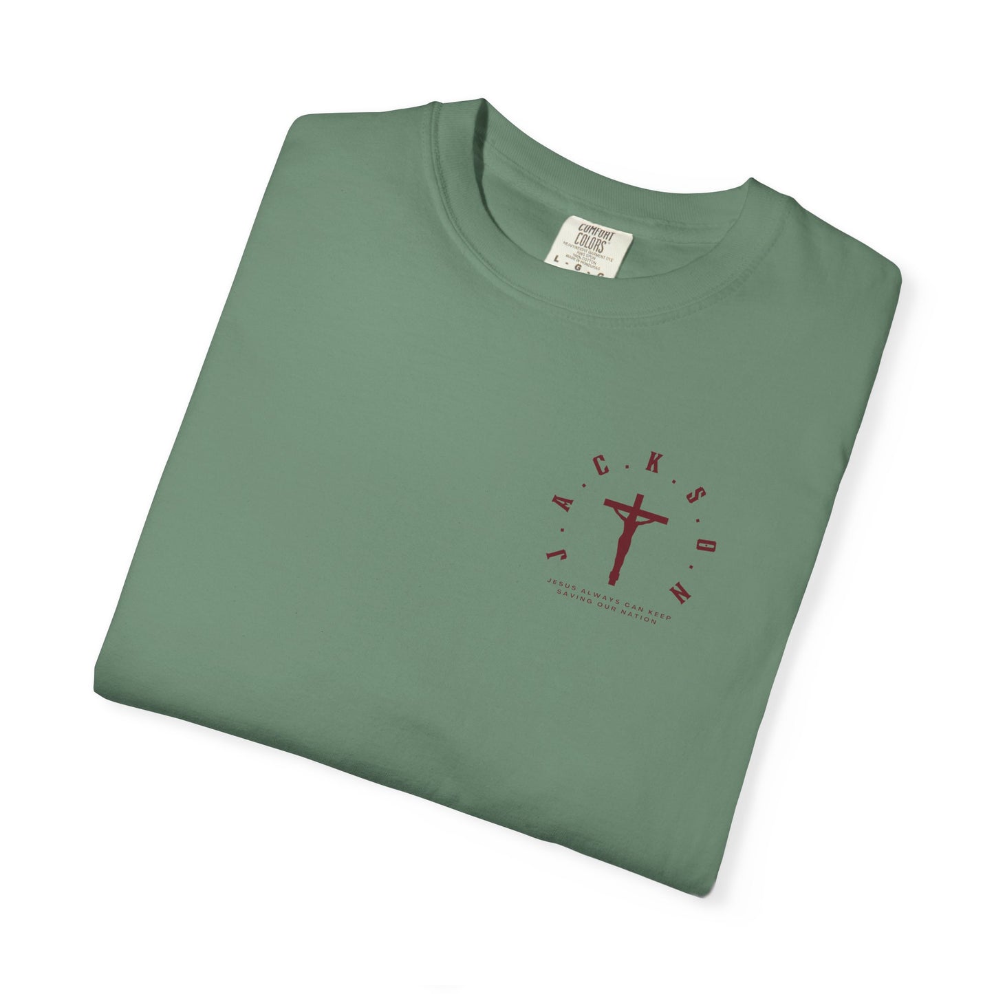 Jackson Believing Christian Marron Letters & Cross