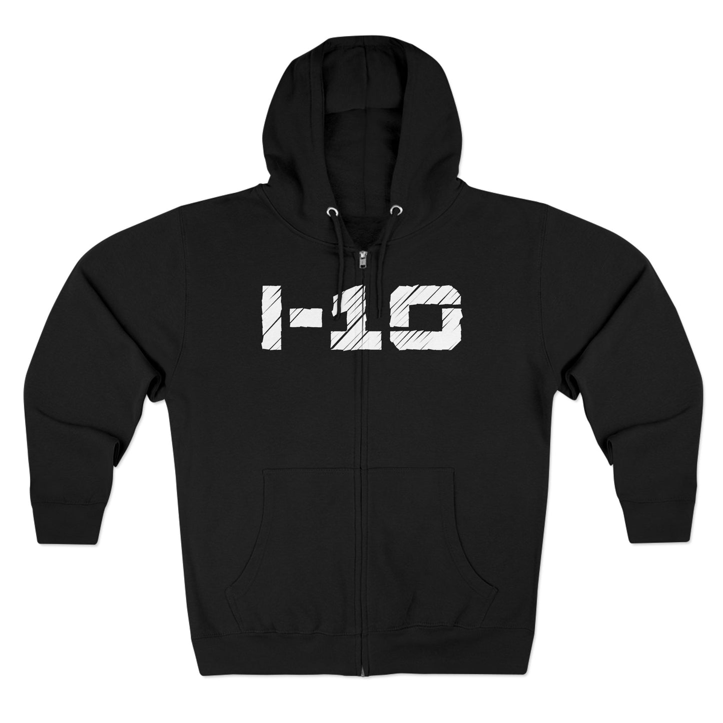 I-10 Christian White Words Hoodie Zipper