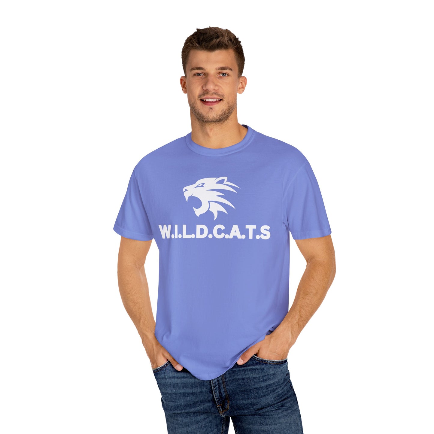 Wildcats Christian White Letters & Image Specialty