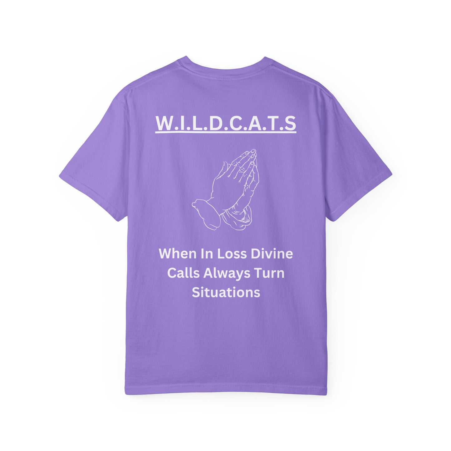Wildcats Christian White Letters & Image Specialty