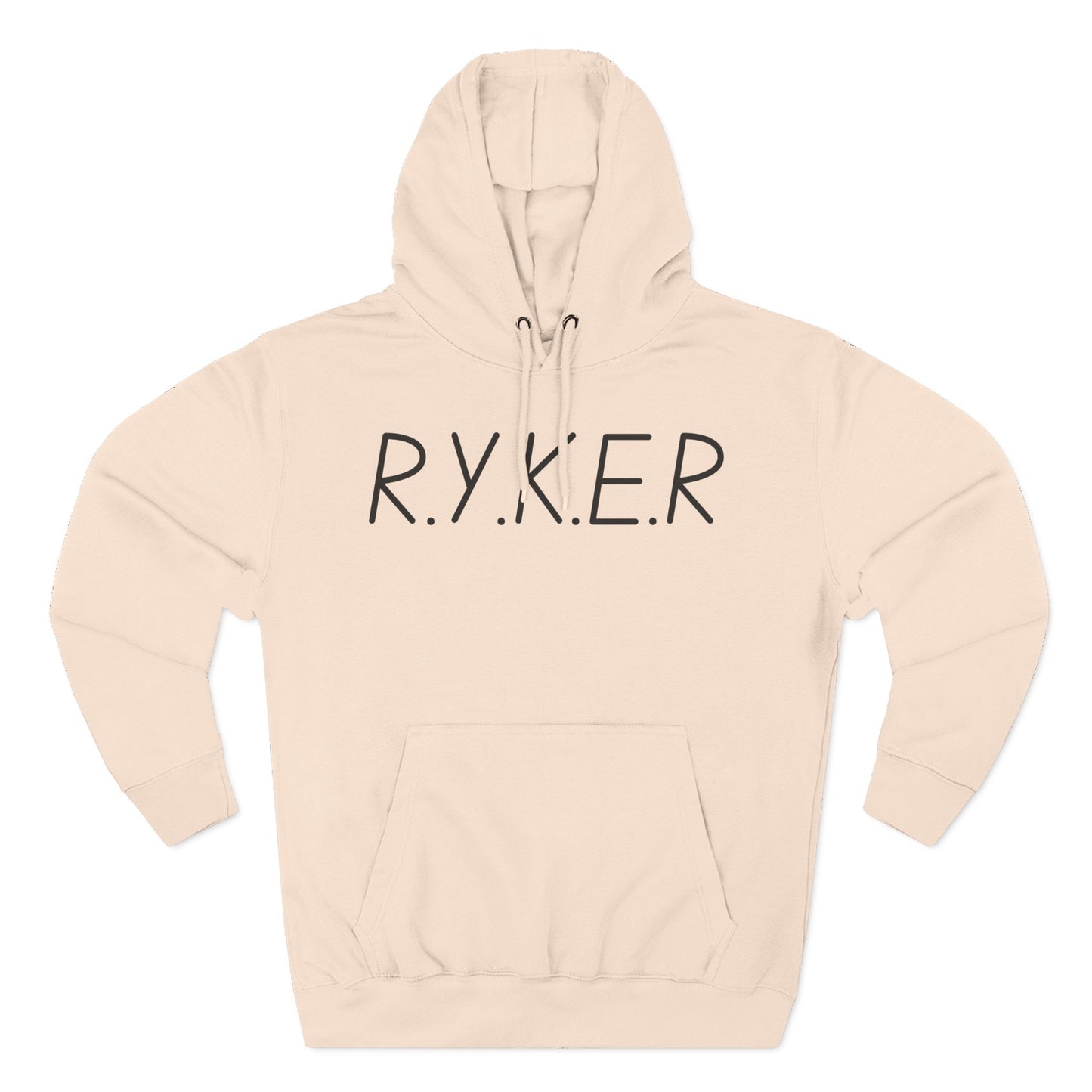RYKER Christian Black Letters Hoodie