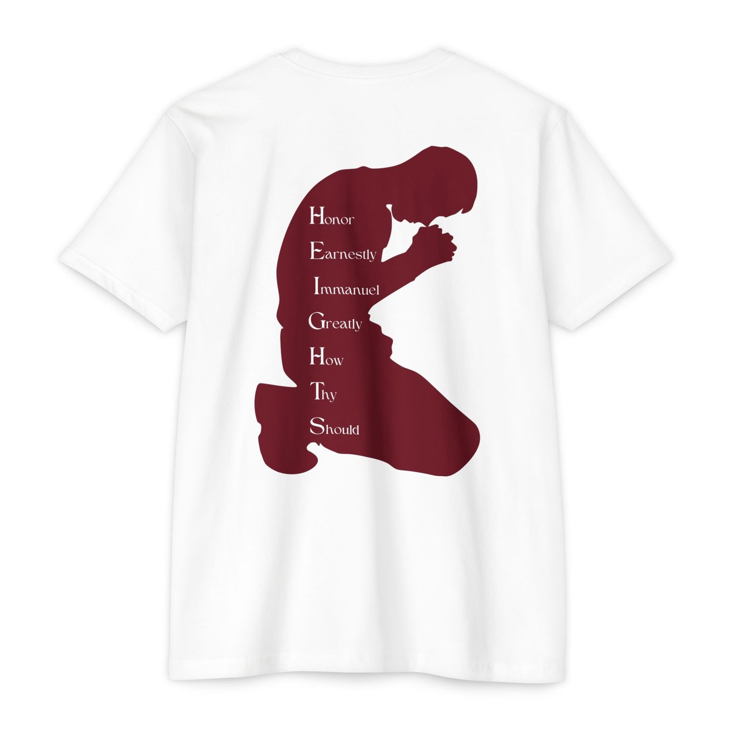 Heights Christian Marron Letters & Image Blended
