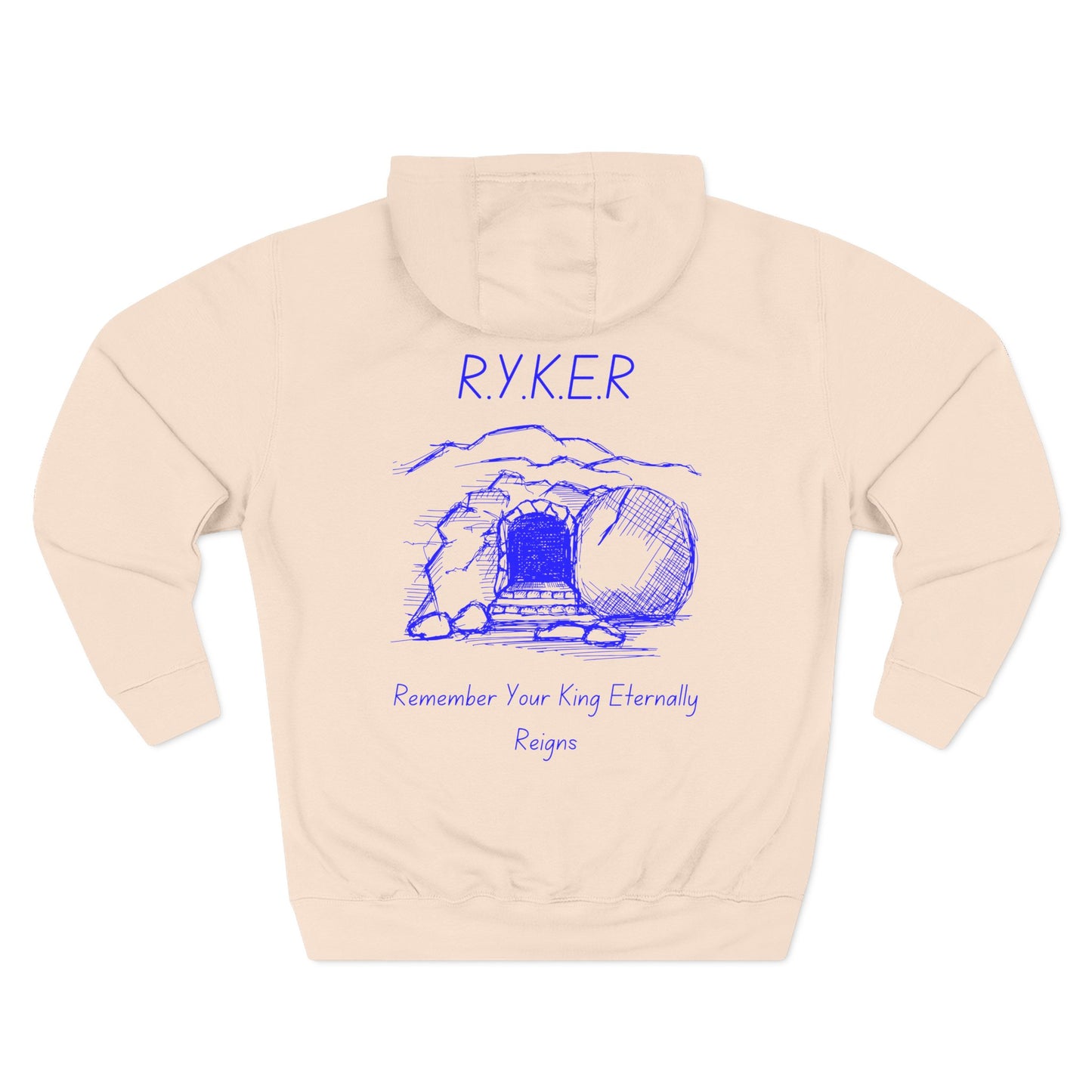 RYKER Christian Blue Letters Hoodie