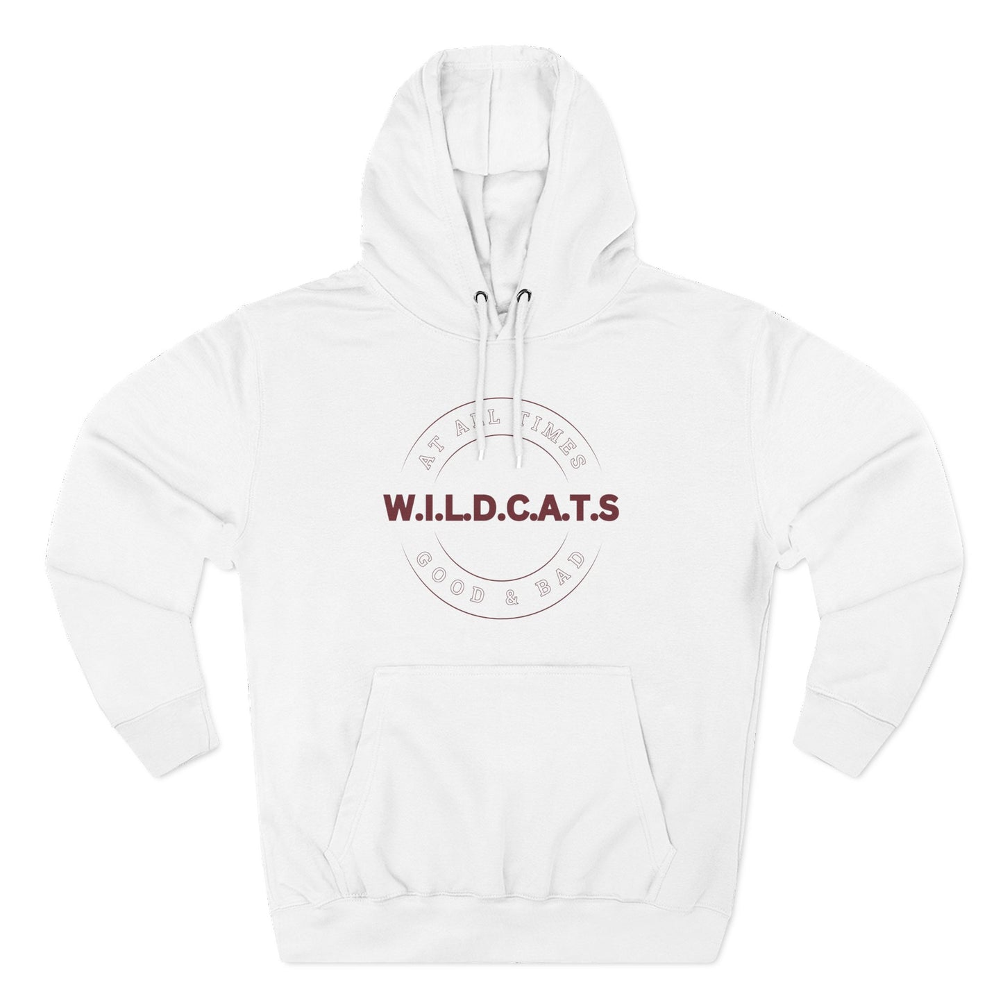 Wildcats Christian Marron Letters & Picture Hoodie