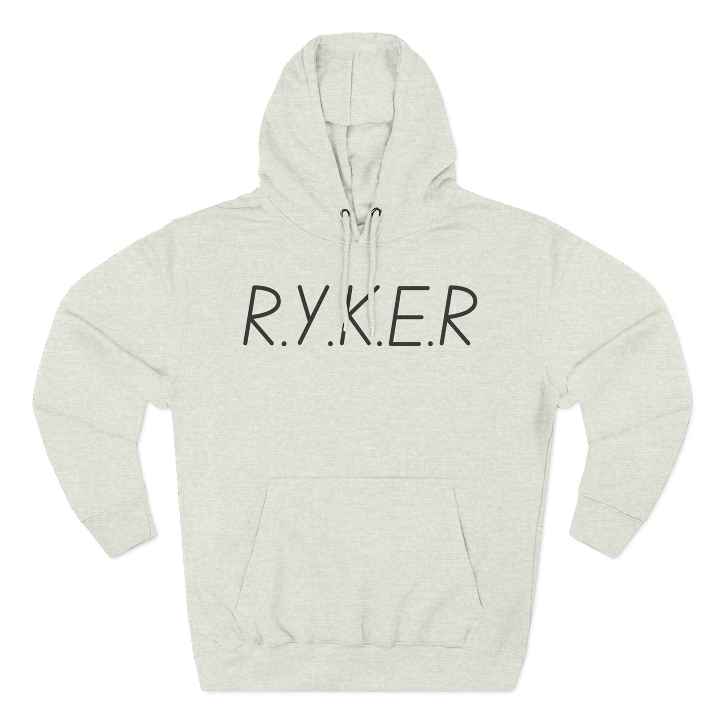 RYKER Christian Black Letters Hoodie