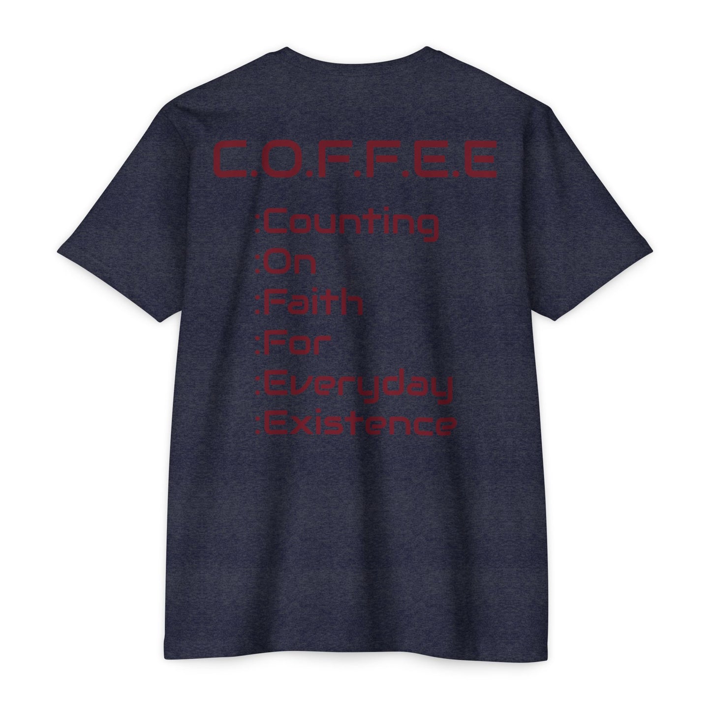 Adult Coffee Christian Marron Words Only Blended