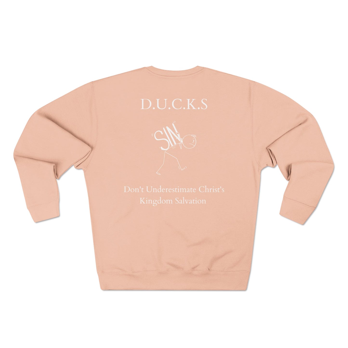 DUCKS Christian White Crewneck