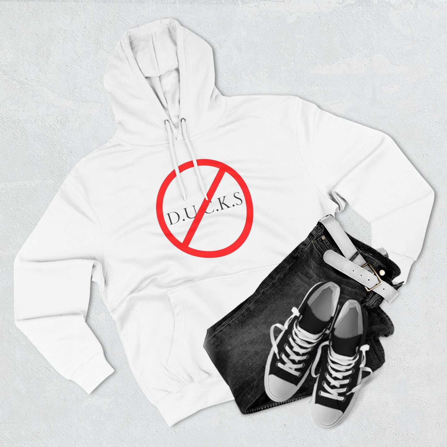 Ducks Christian Black Words Hoodie