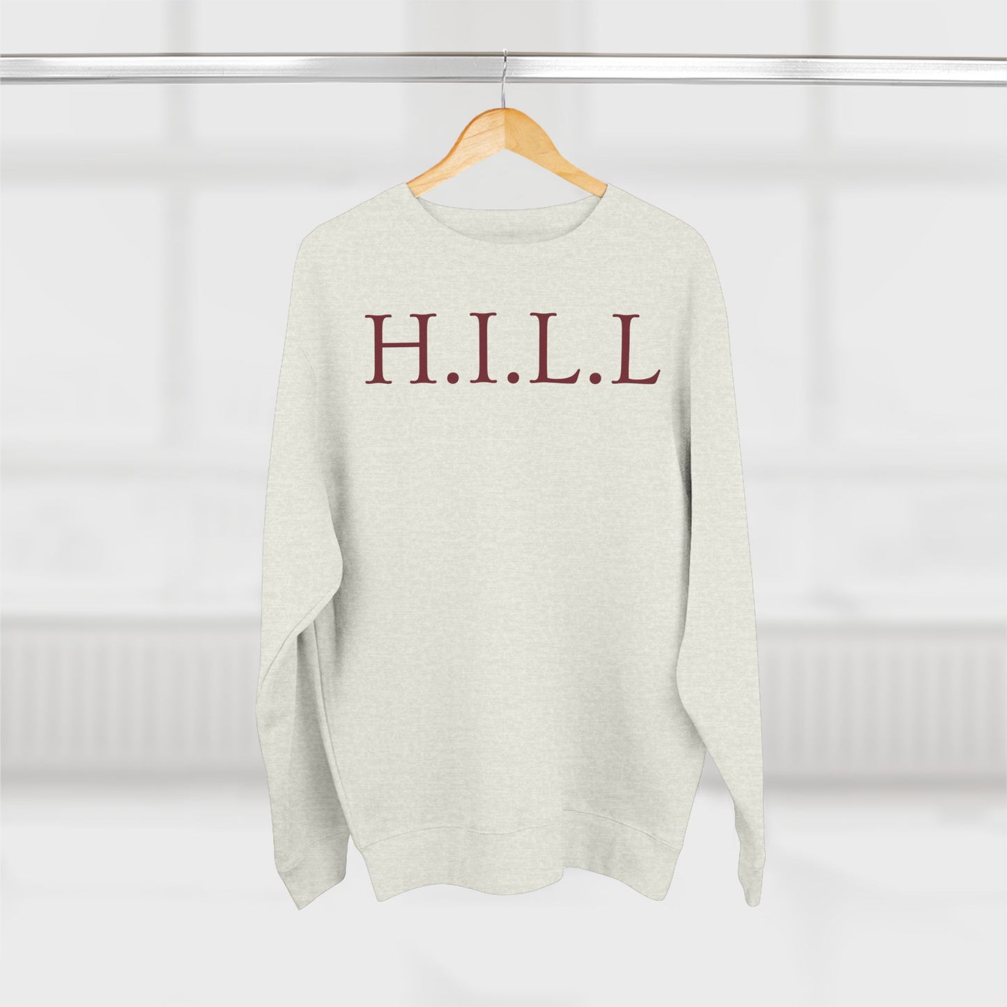 Hill Christian Marron Words Crewneck