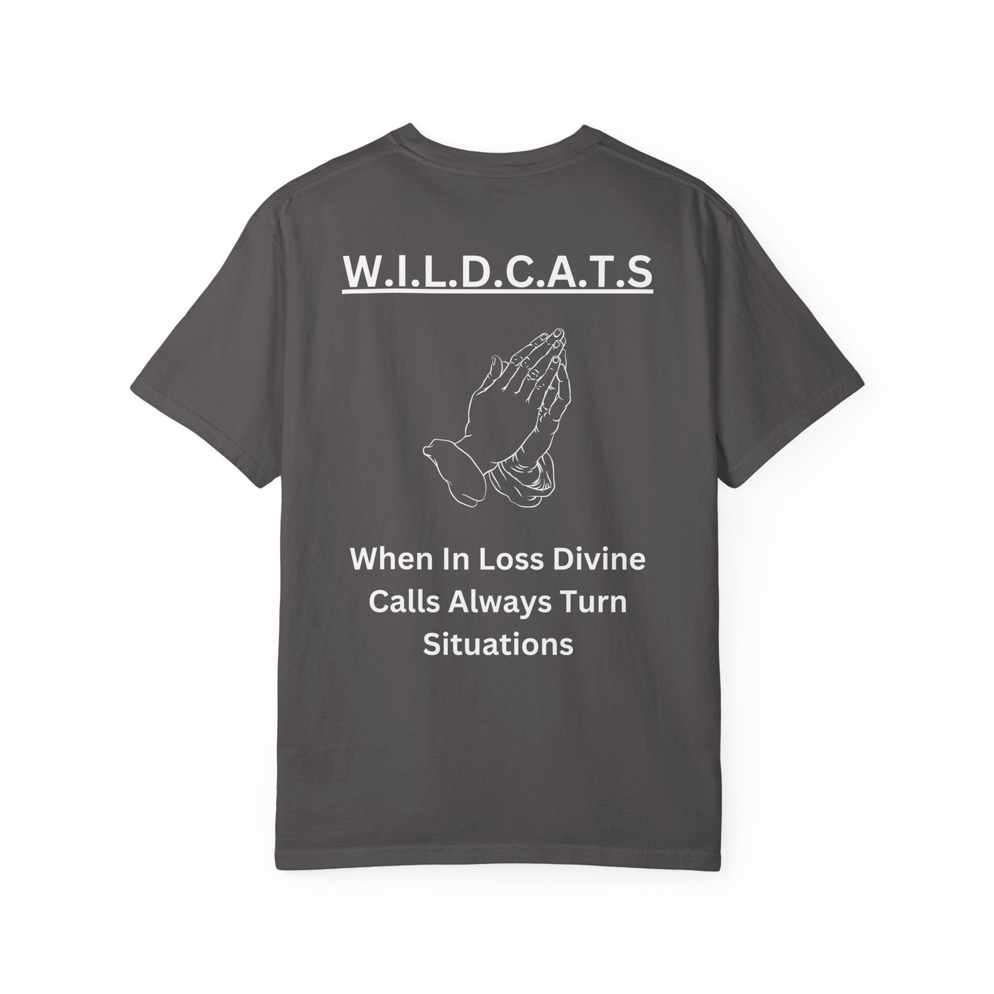 Wildcats Christian White Letters & Image Specialty