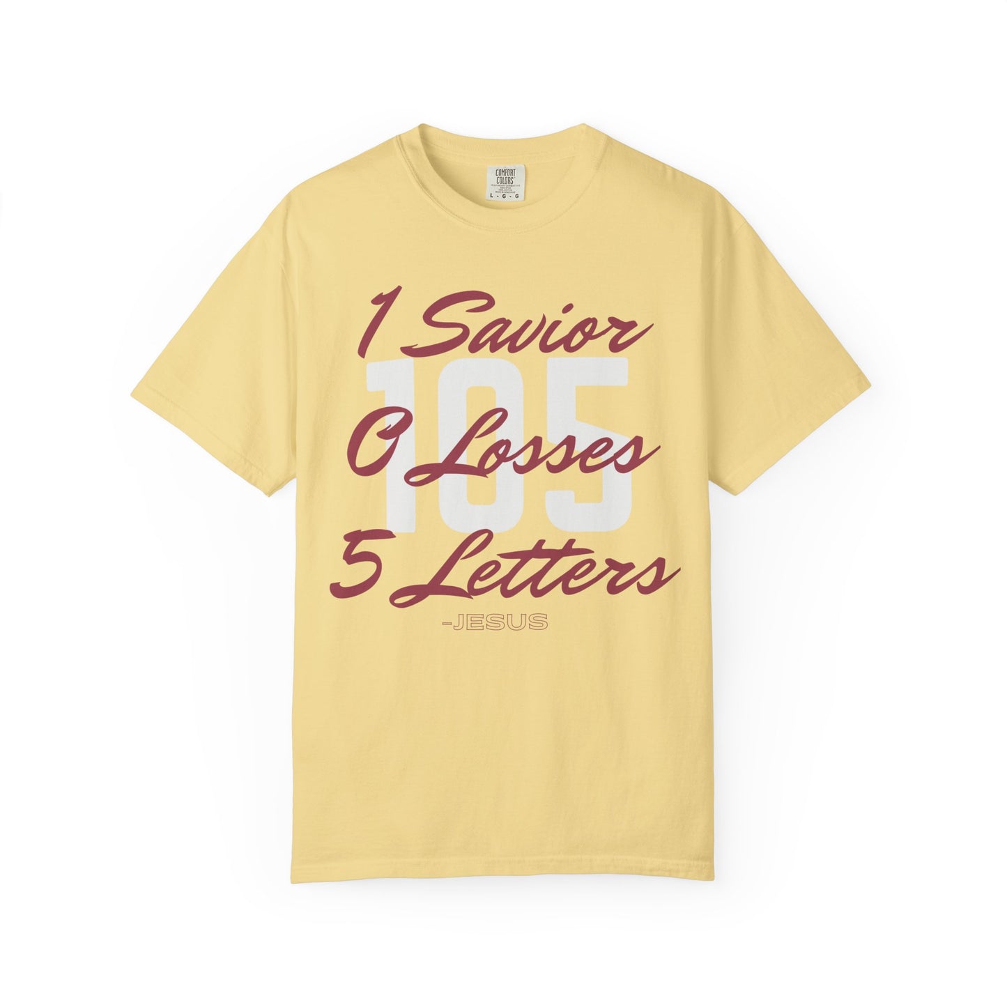 Adult 105 Christian Marron and White Letters