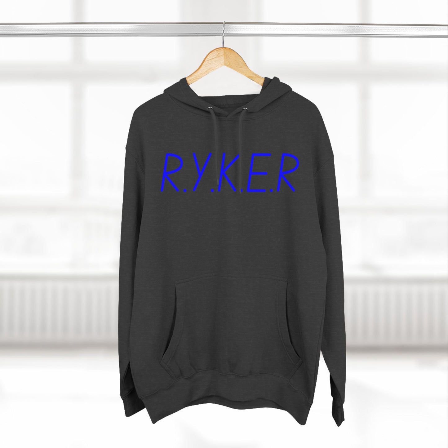 RYKER Christian Blue Letters Hoodie