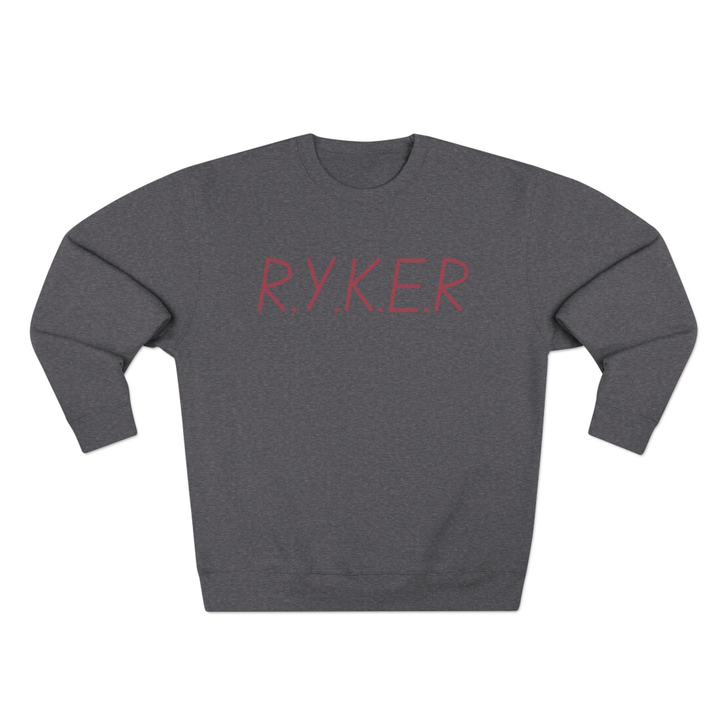RYKER Christian Marron Letters Crewneck