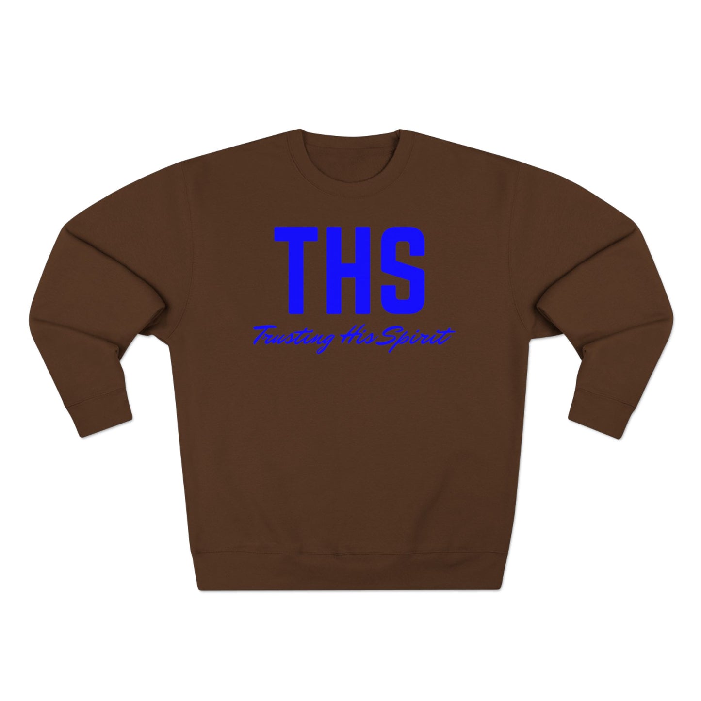 Adult THS Christian Blue Letters Crewneck