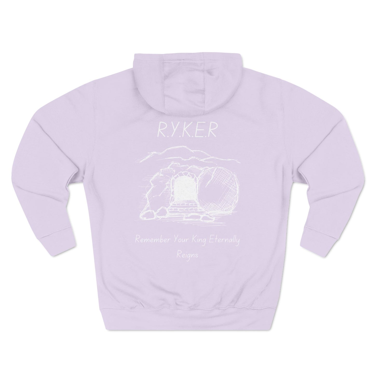 RYKER Christian White Letters Hoodie