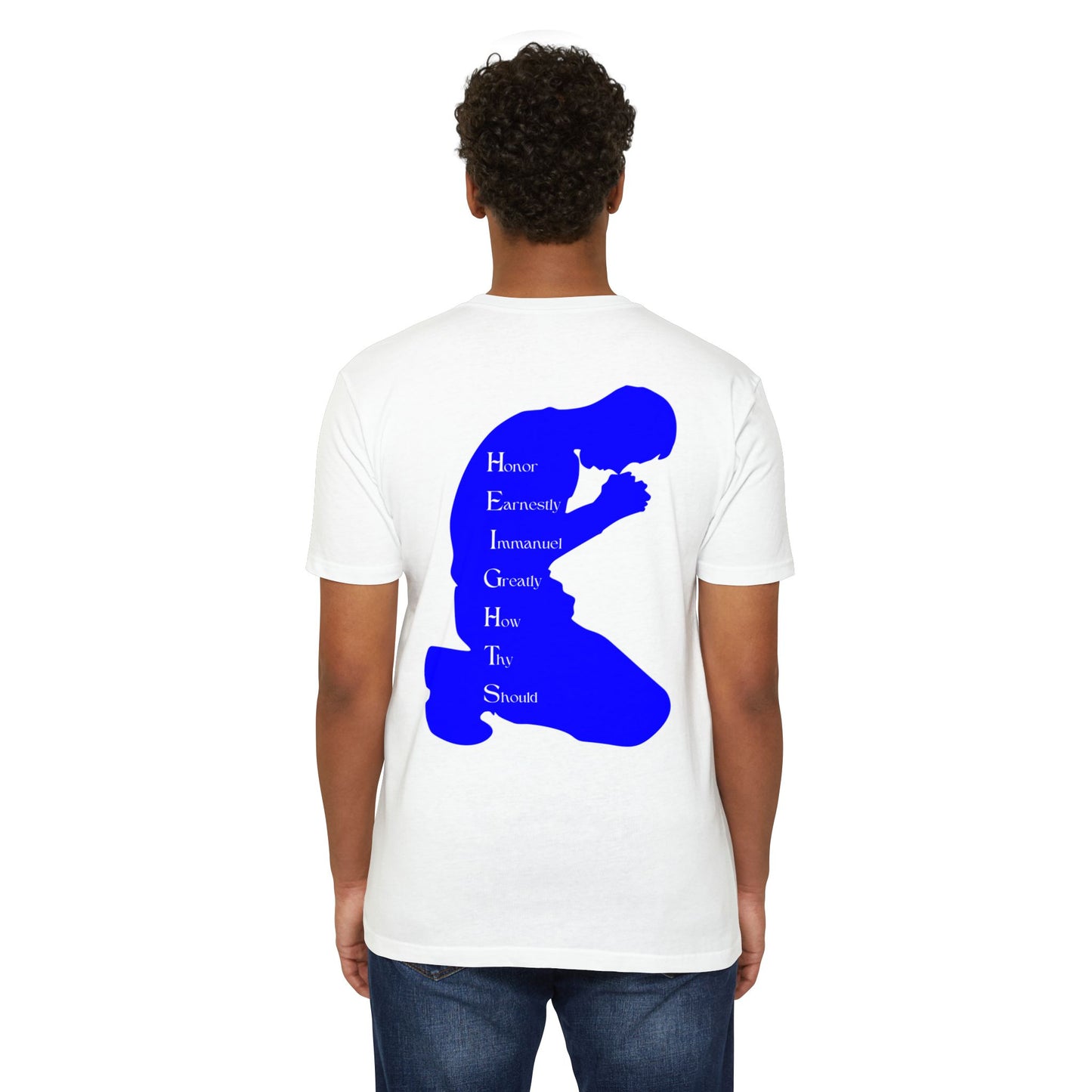 Heights Christian Blue Letters & Image Blended