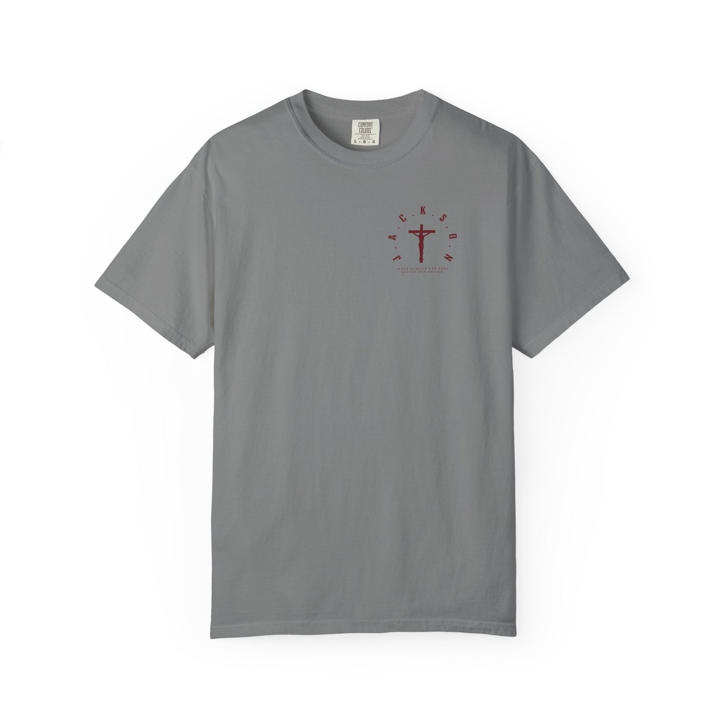 Jackson Believing Christian Marron Letters & Cross