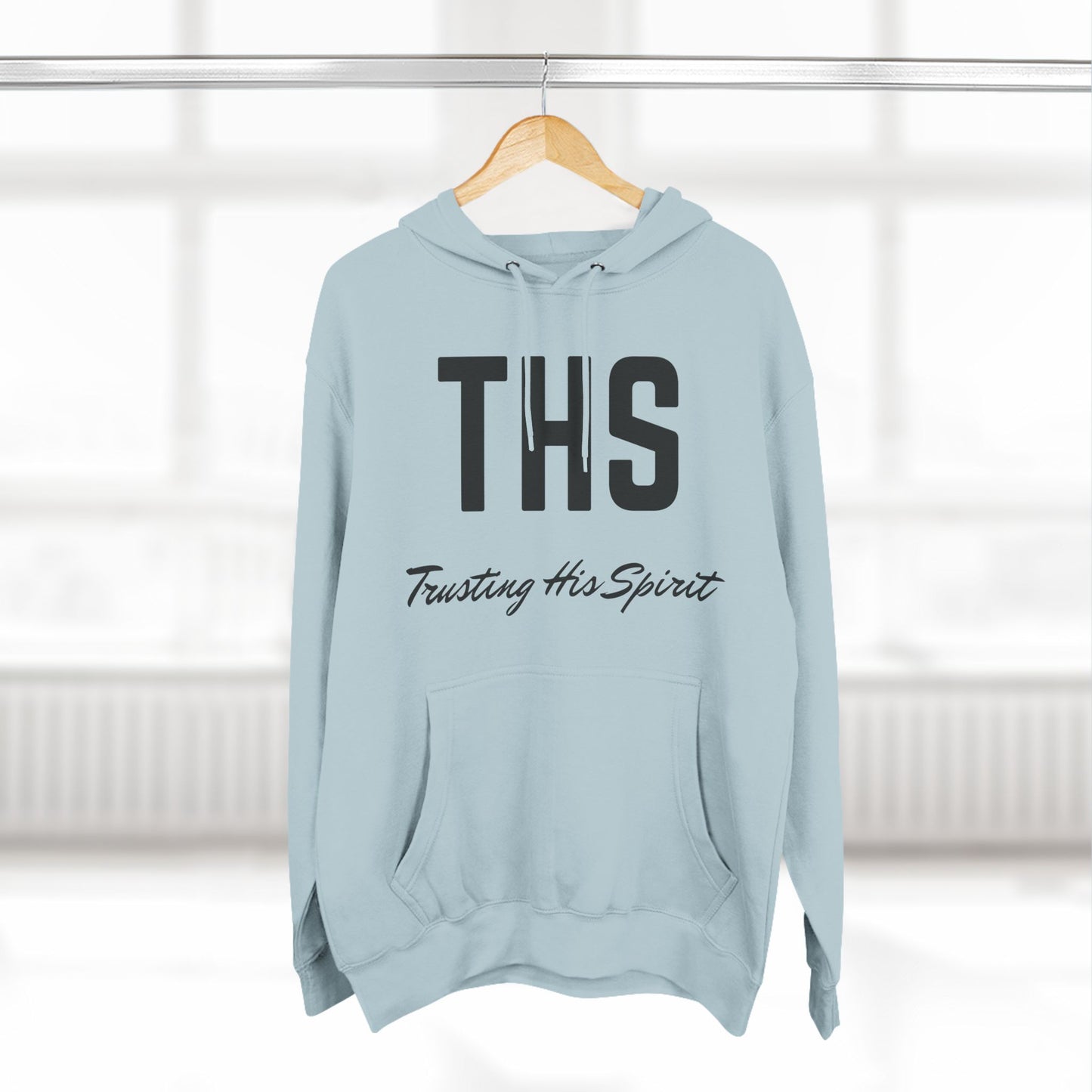 Adult THS Christian Black Letters Hoodie