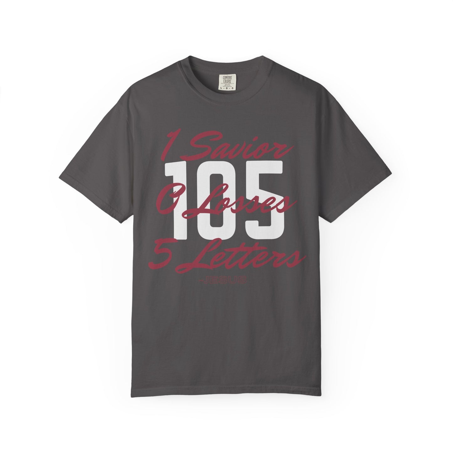 Adult 105 Christian Marron and White Letters