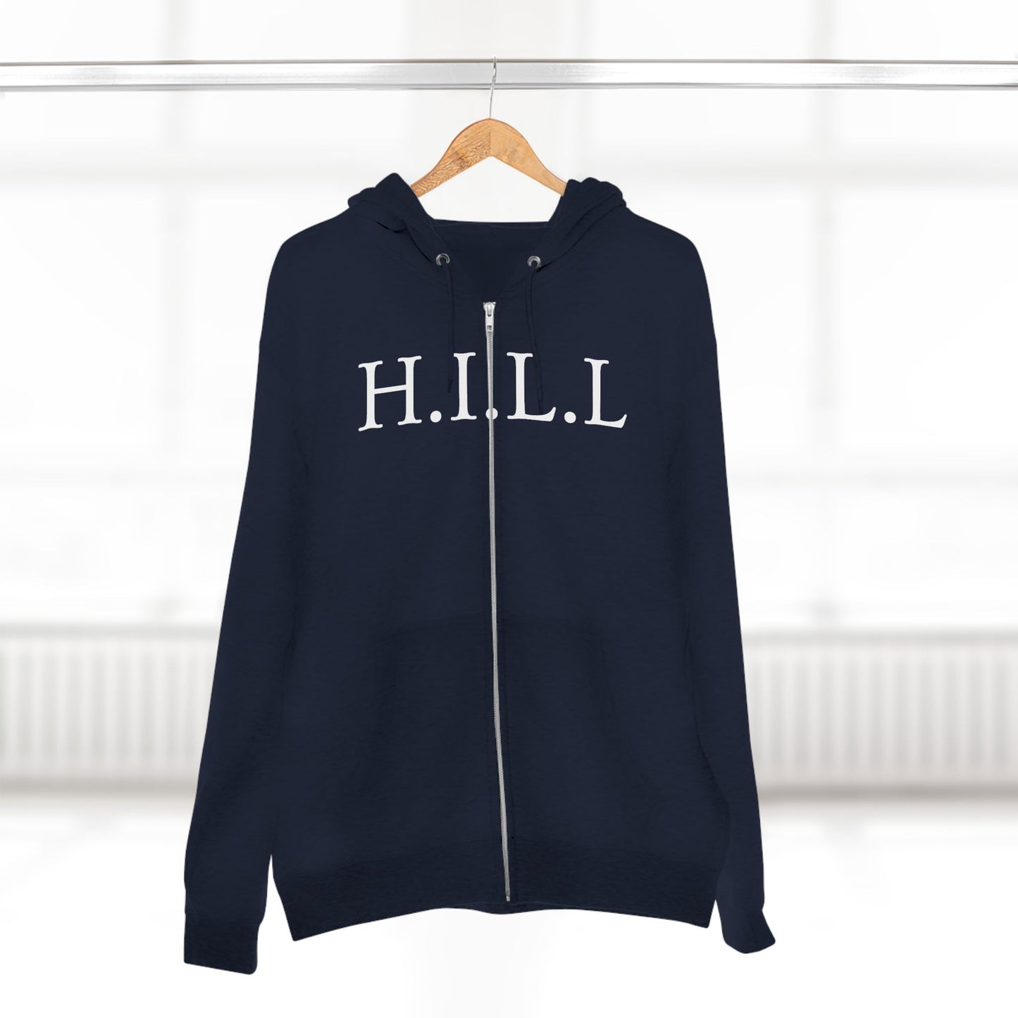 Hill Christian White Words Hoodie Zipper