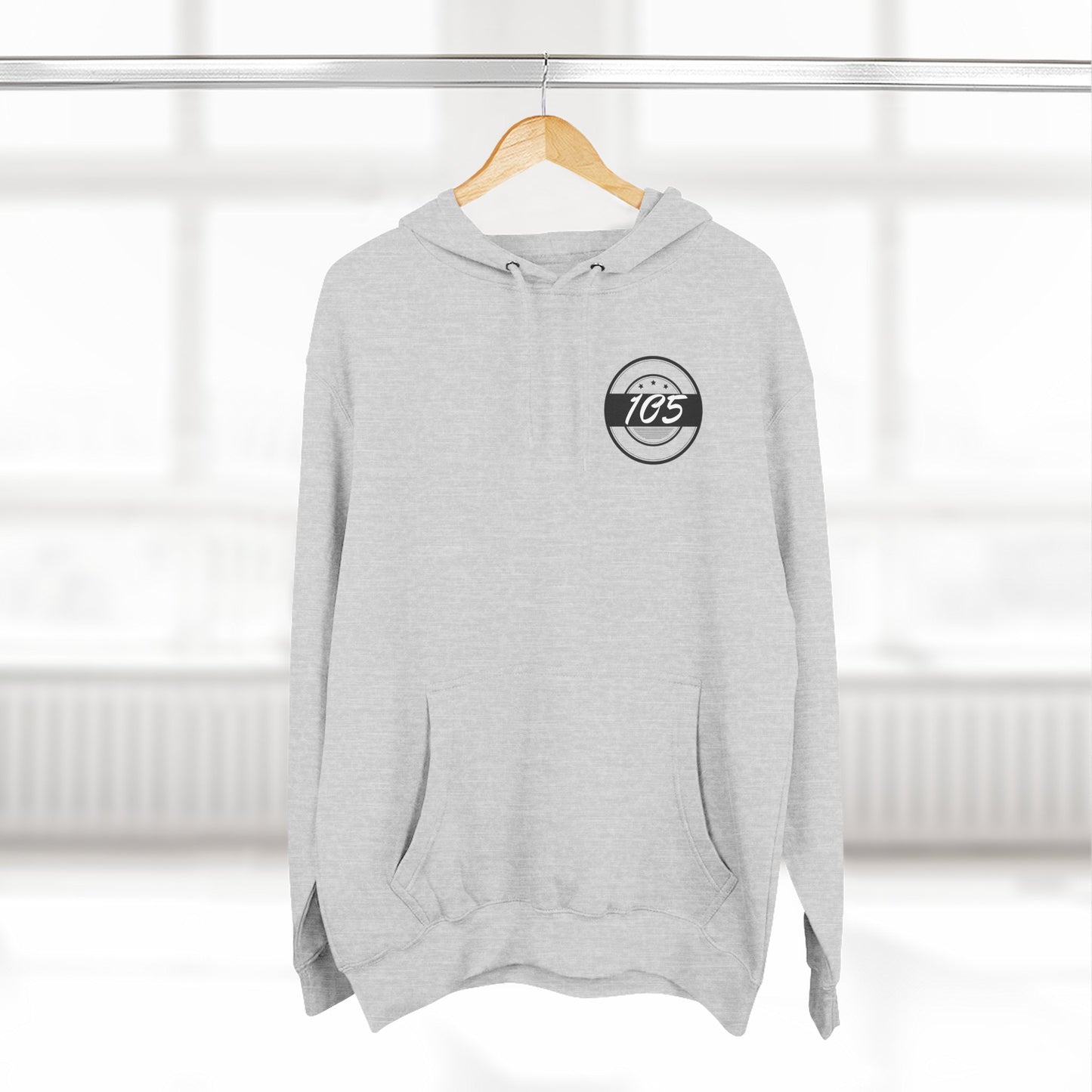 Adult 105 Christian Black and White Letters Hoodie