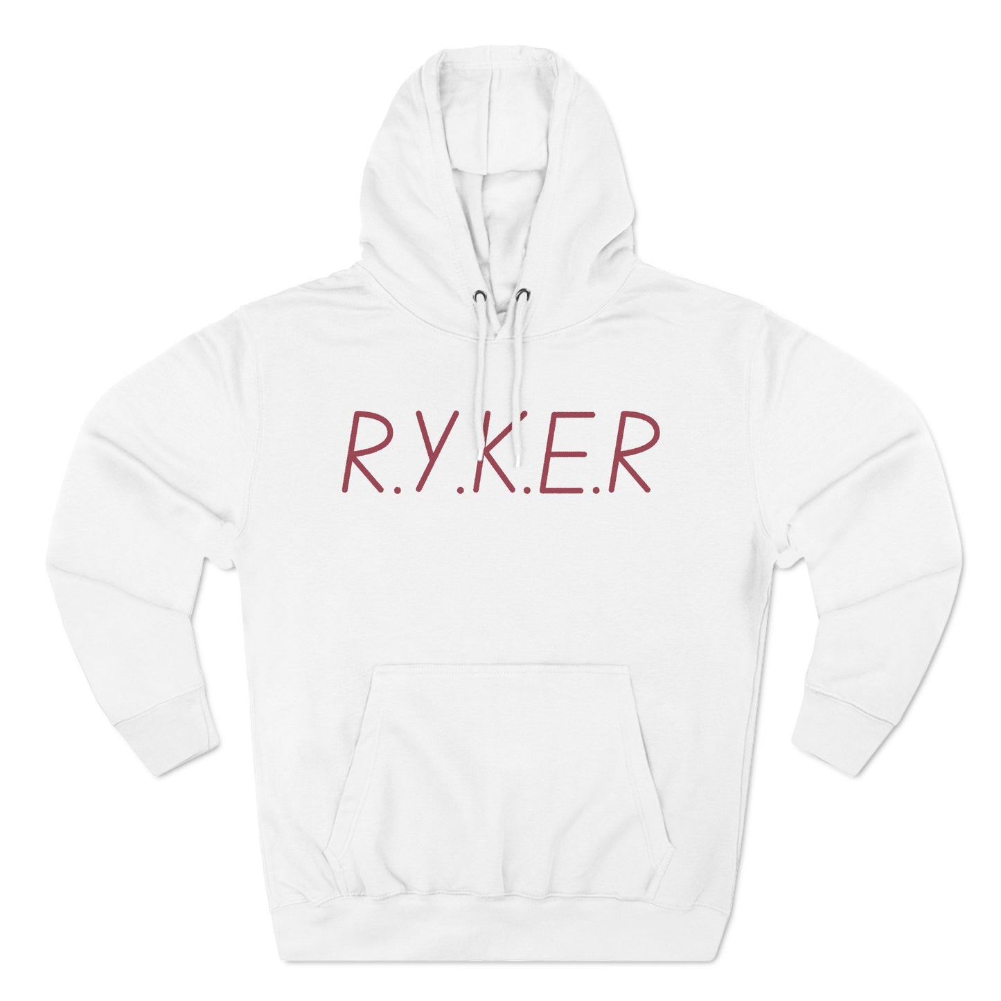 RYKER Christian Marron Letters Hoodie