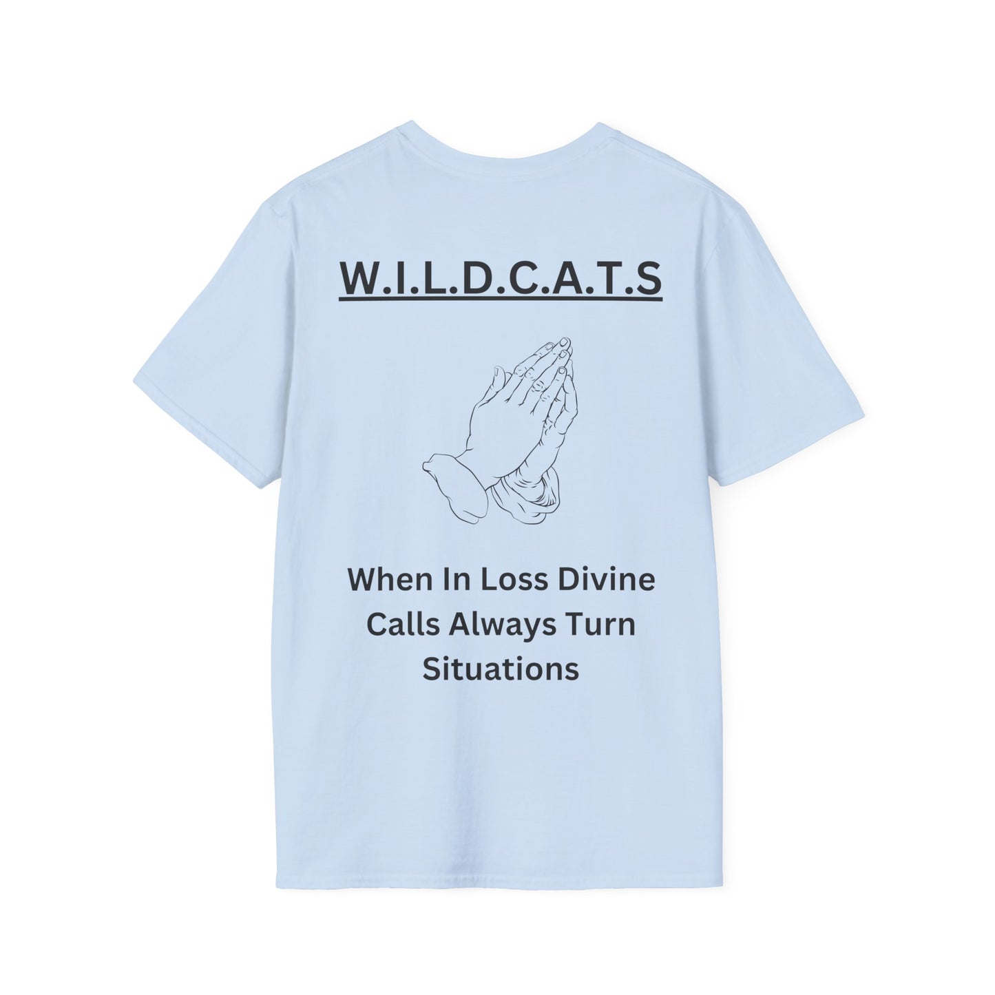 Wildcats Christian Black Letters & Picture