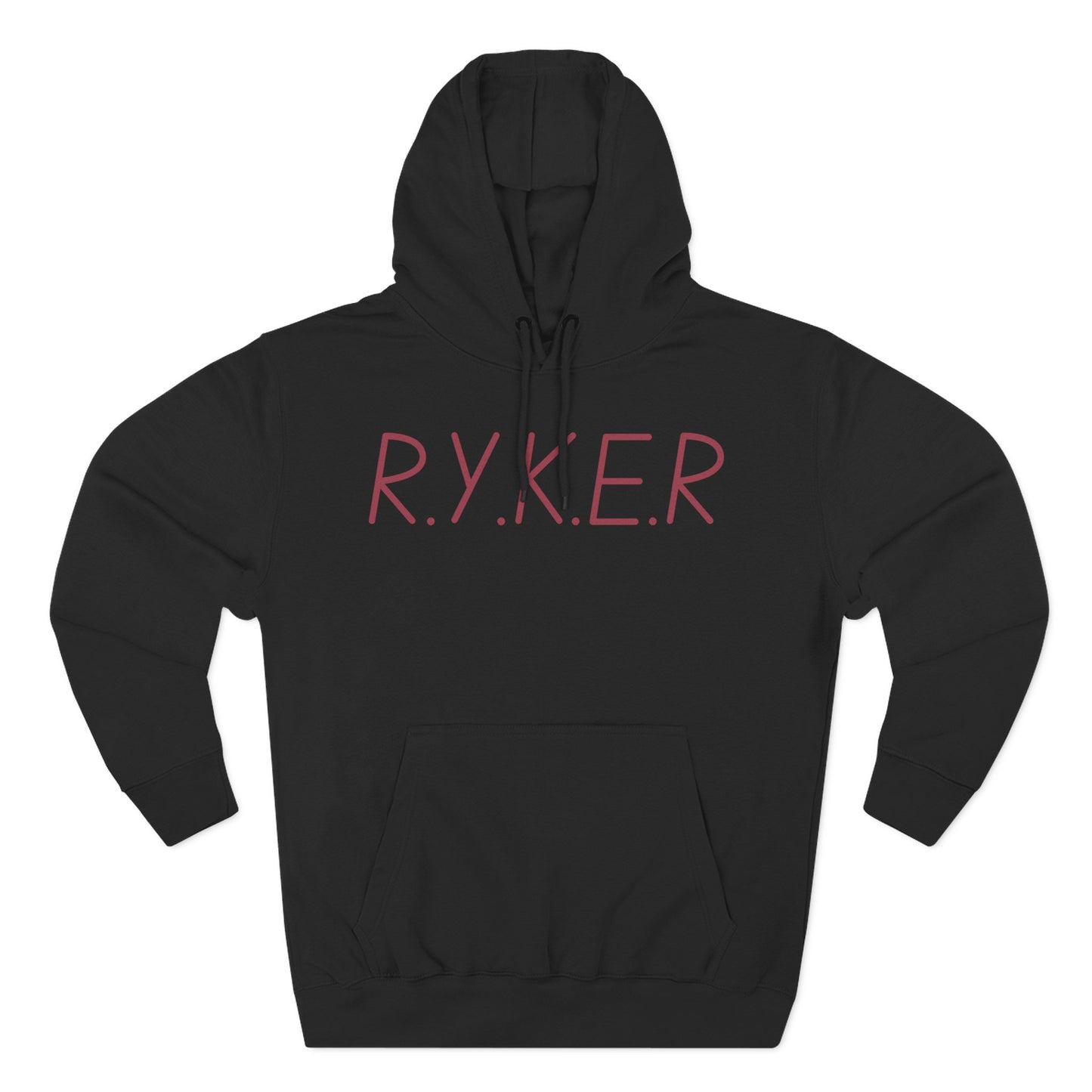 RYKER Christian Marron Letters Hoodie