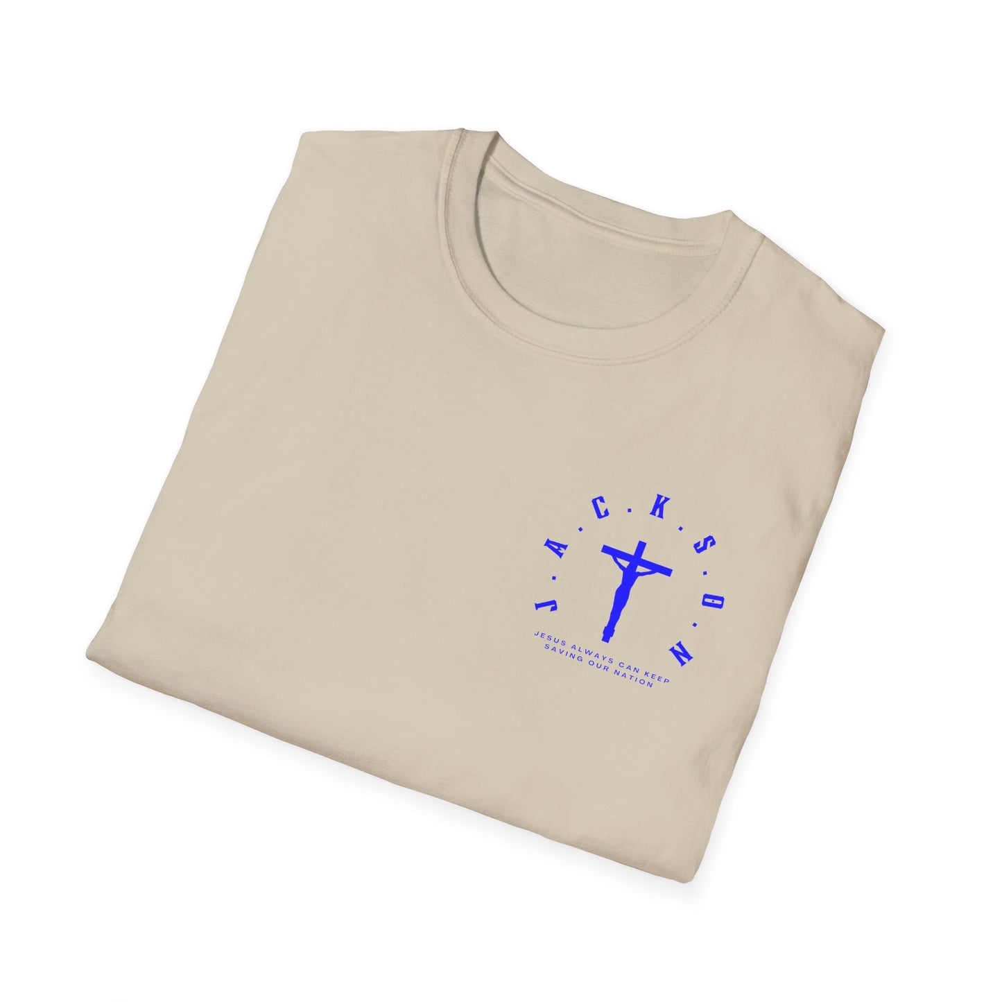Jackson Believing Christian Blue Letters & Cross