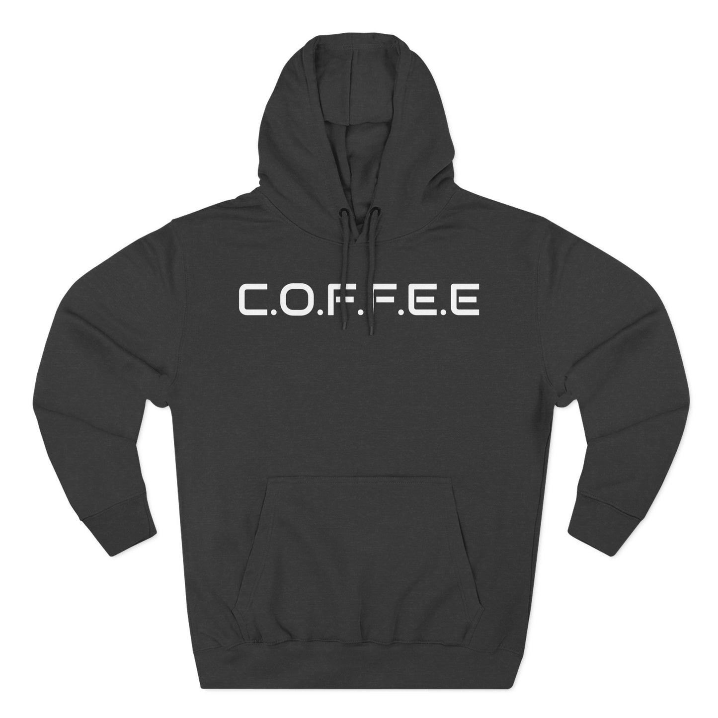 Adult Coffee Christian White Letters & Image Hoodie