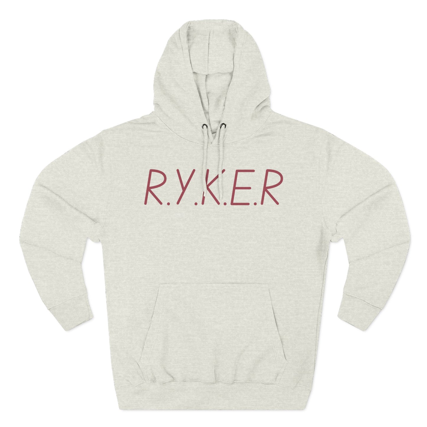 RYKER Christian Marron Letters Hoodie
