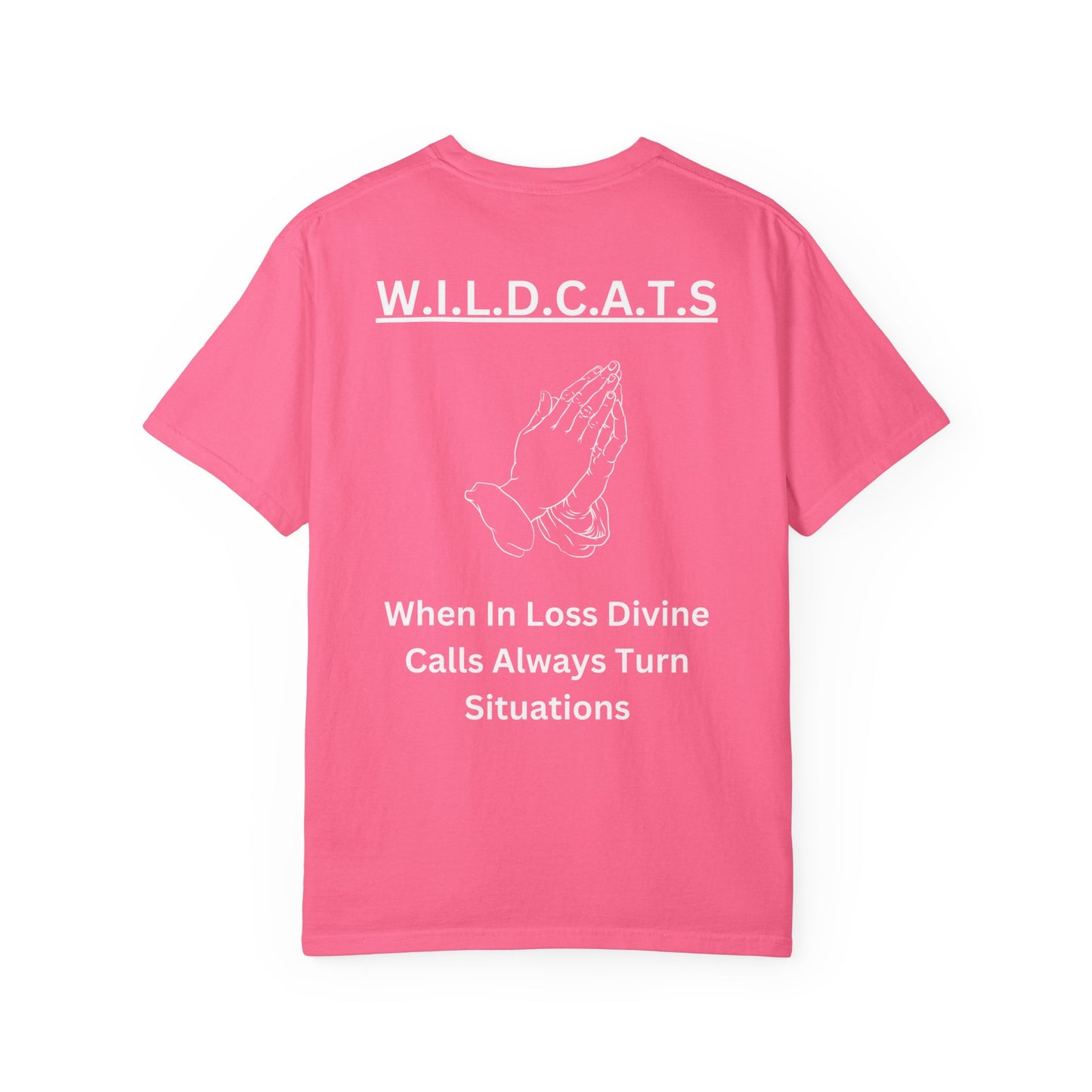 Wildcats Christian White Letters & Image Specialty
