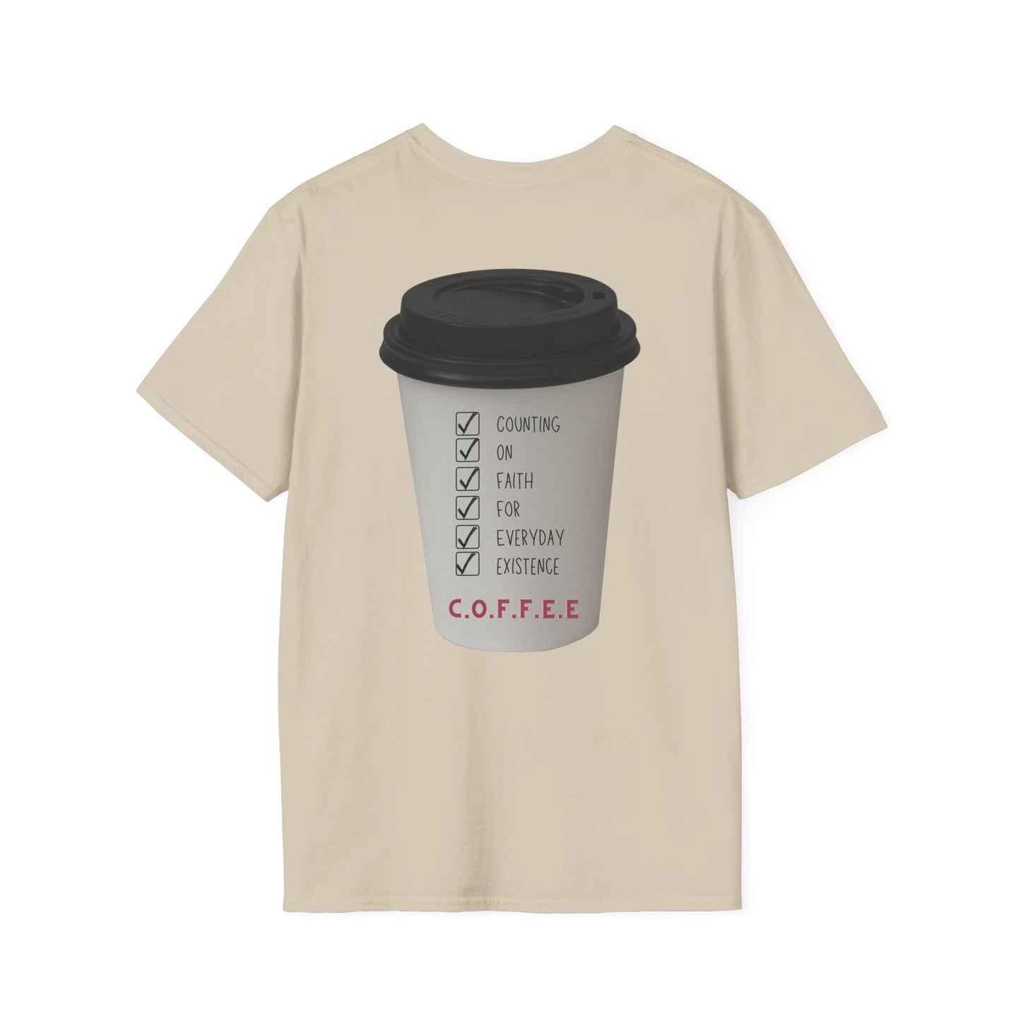 Adult Coffee Christian White Letters & Image