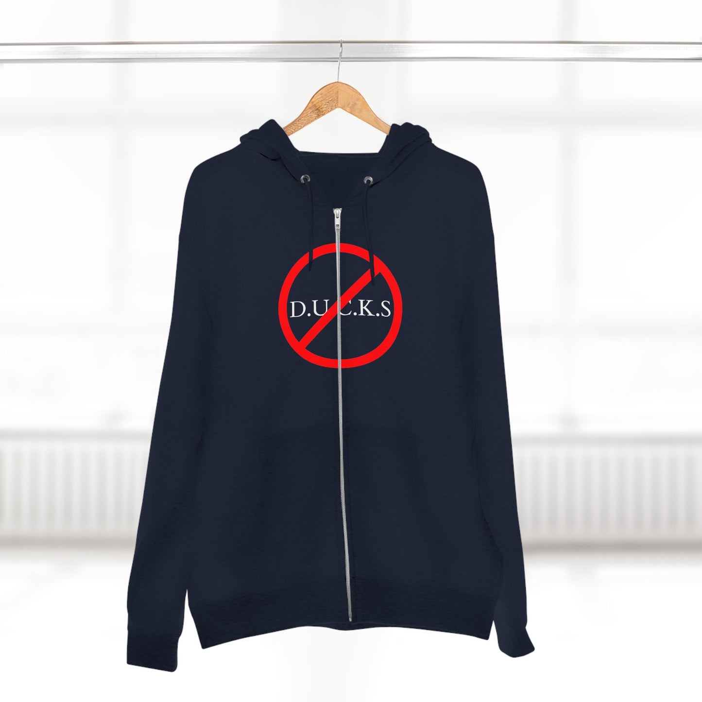 Ducks Christian White Words Hoodie Zipper