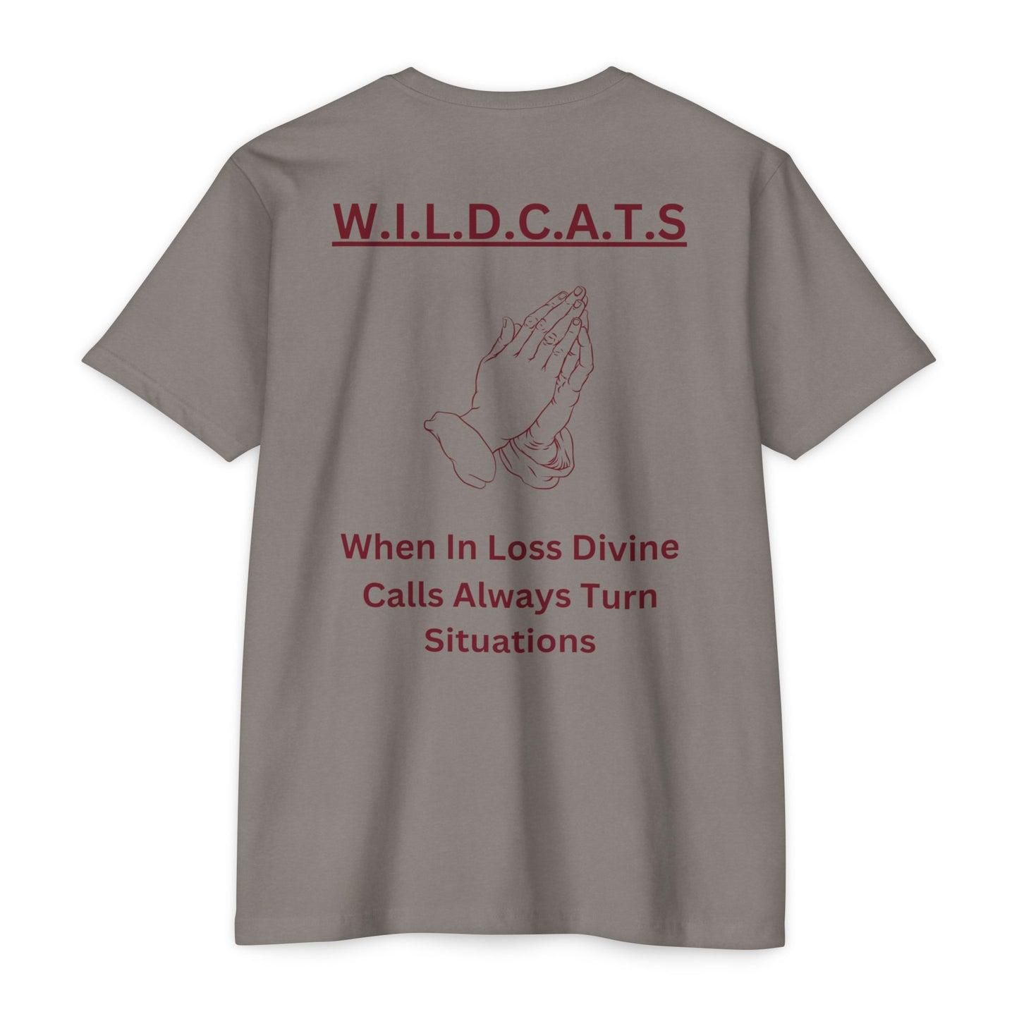 Wildcats Christian Marron Letters & Picture