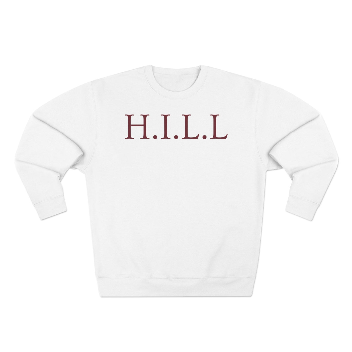 Hill Christian Marron Words Crewneck