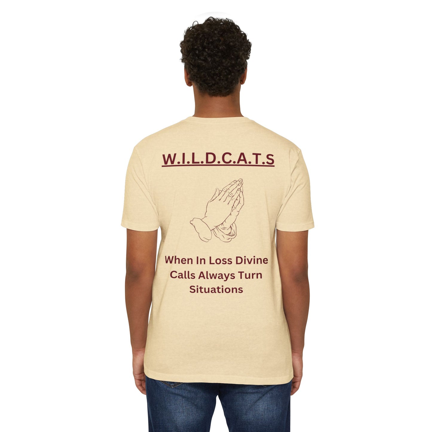 Wildcats Christian Marron Letters & Picture