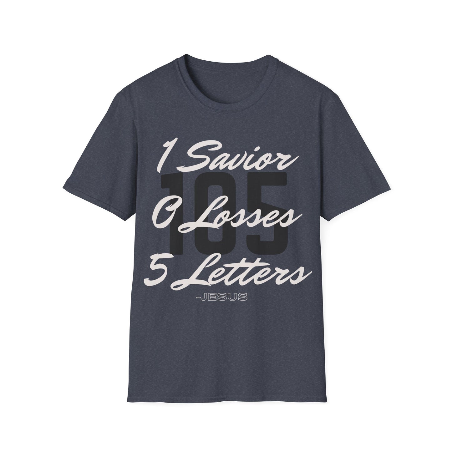Adult 105 Christian White and Black Letters