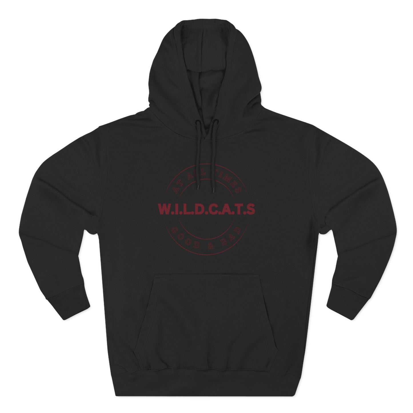 Wildcats Christian Marron Letters & Picture Hoodie