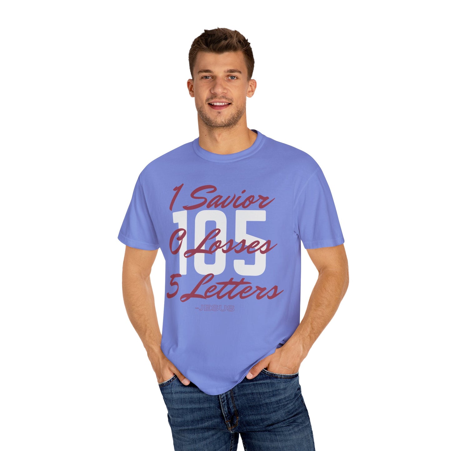 Adult 105 Christian Marron and White Letters