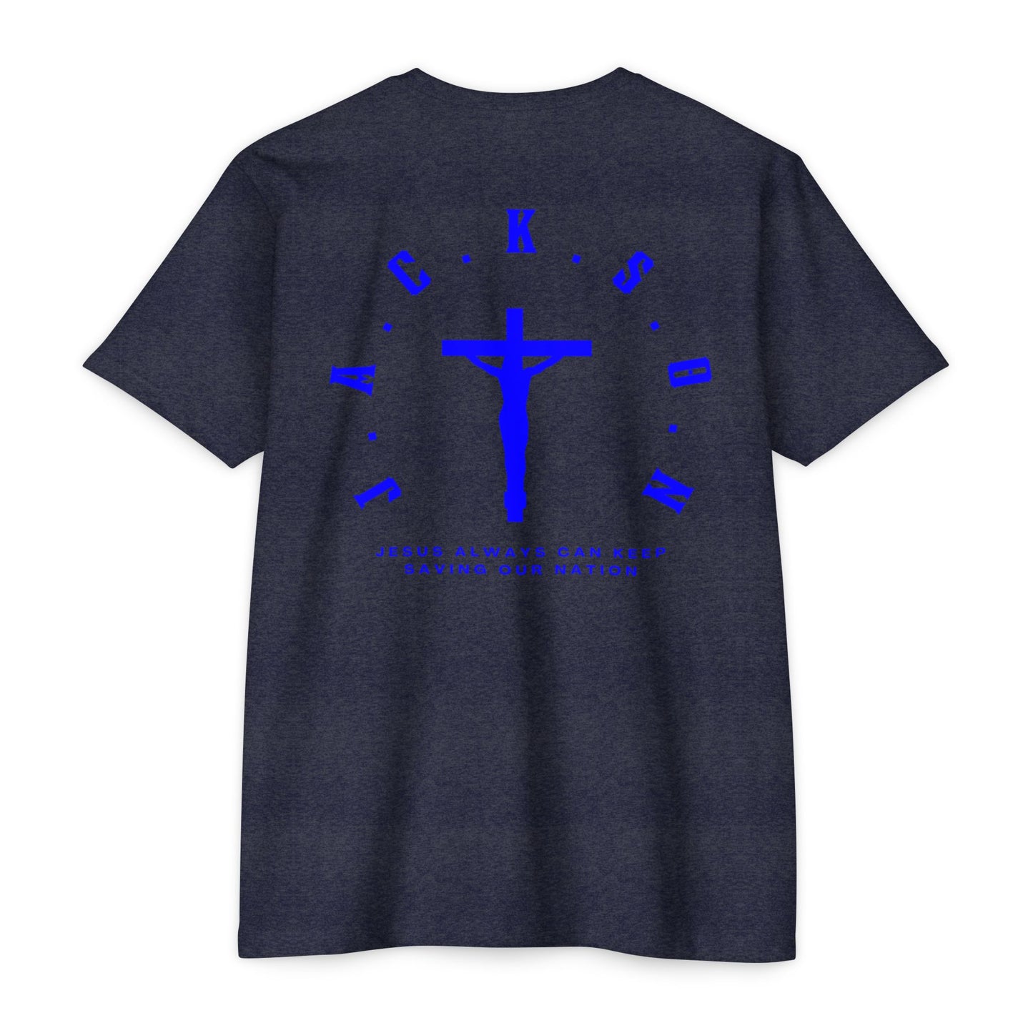 Jackson Blue Cross & Letters Blended