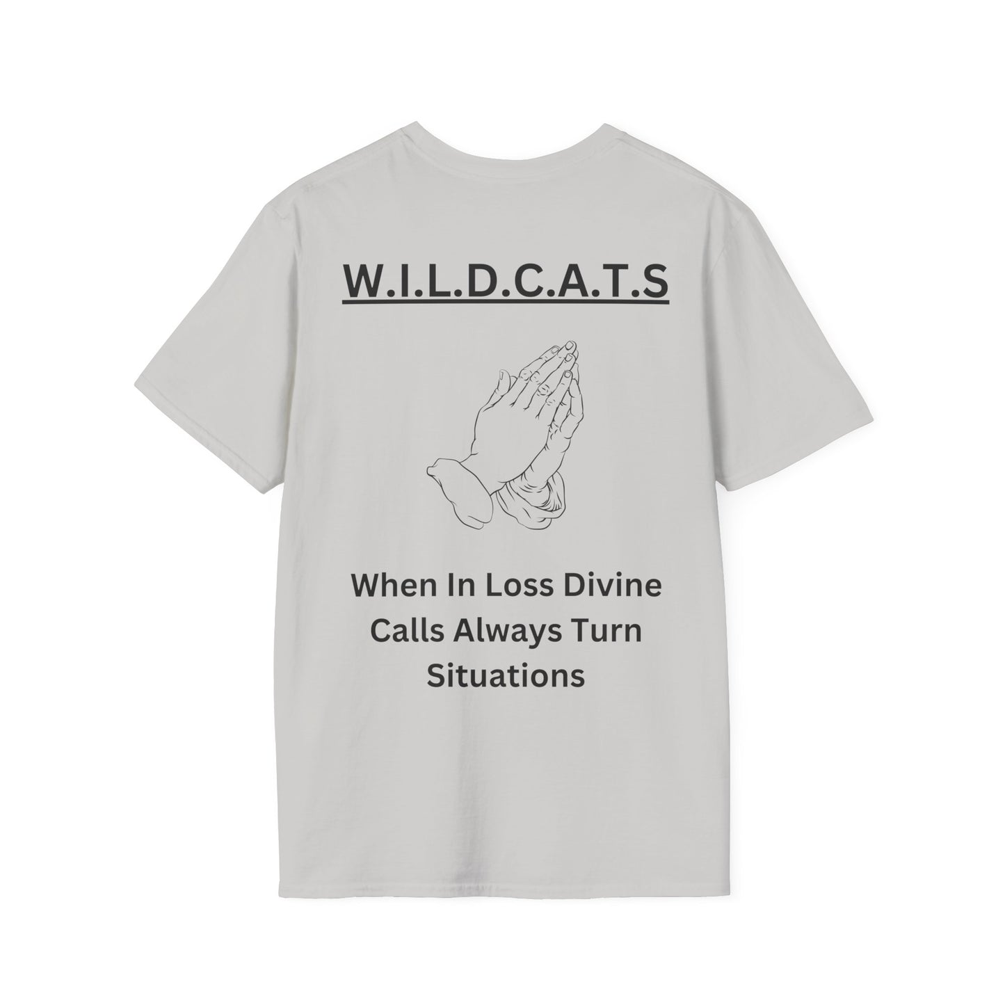 Wildcats Christian Black Letters & Picture