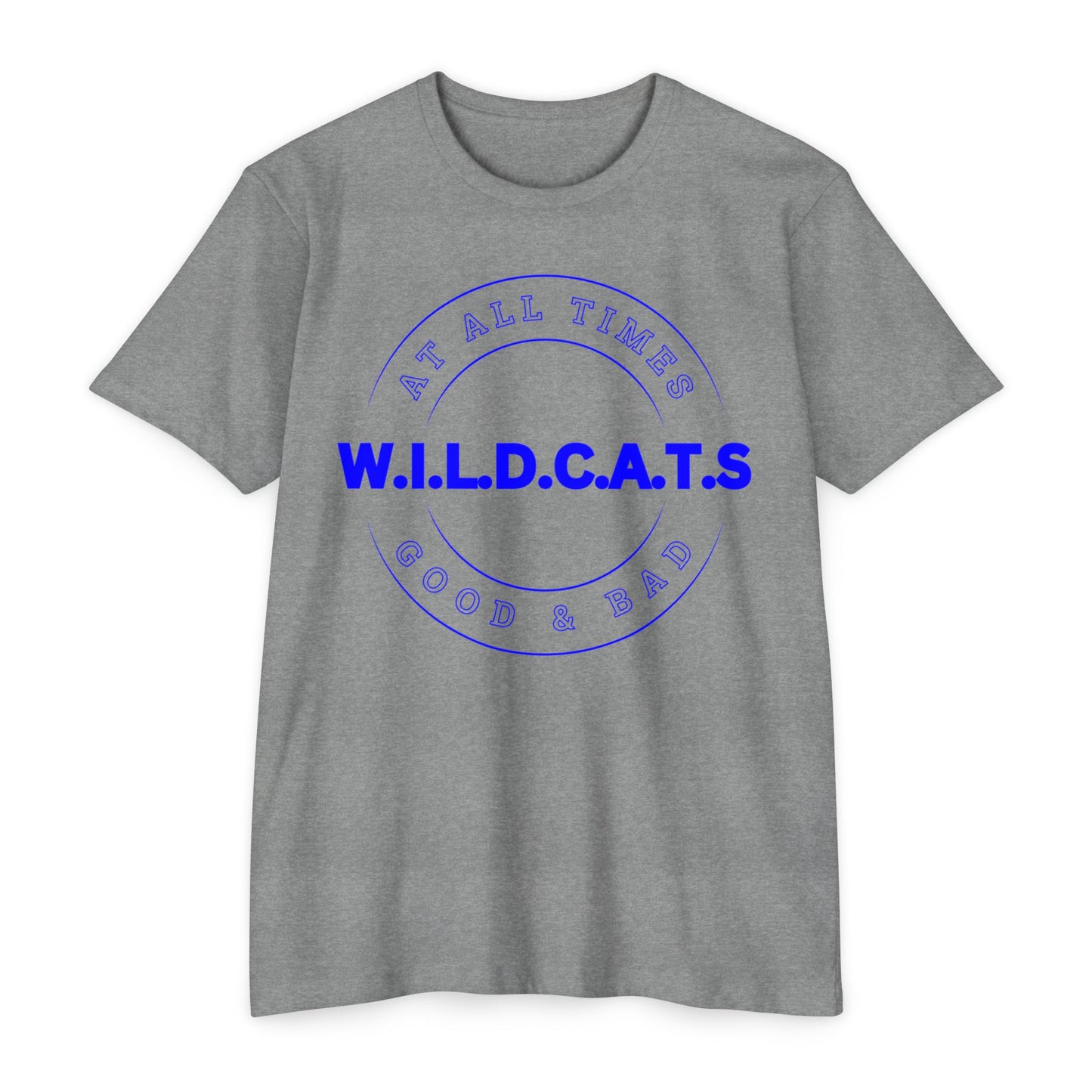 Wildcats Christian Blue Letters & Picture