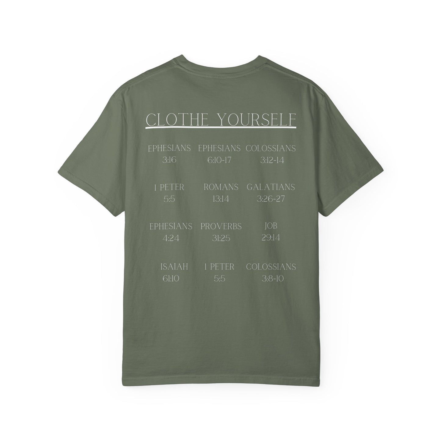 Clothe Yourself White Tshirt(scripture)