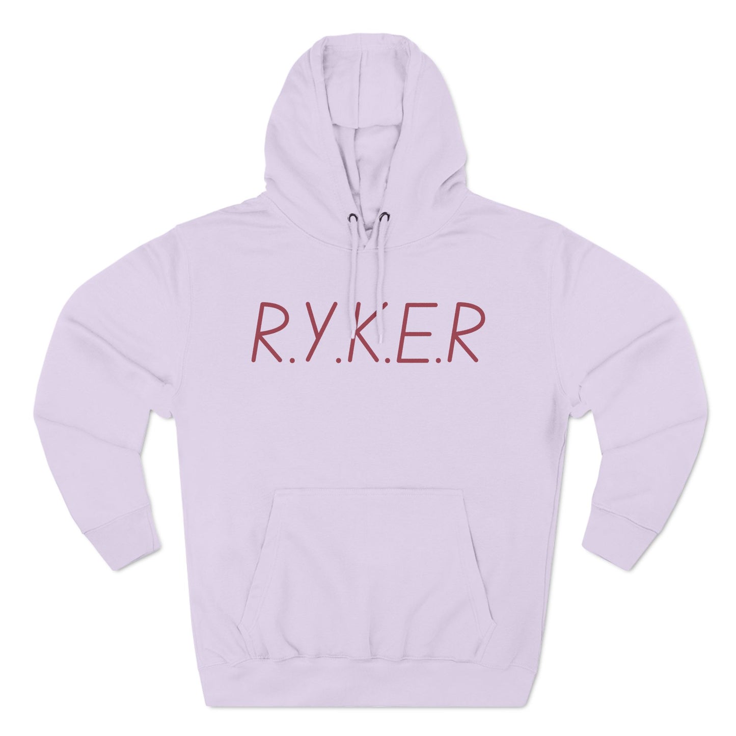 RYKER Christian Marron Letters Hoodie